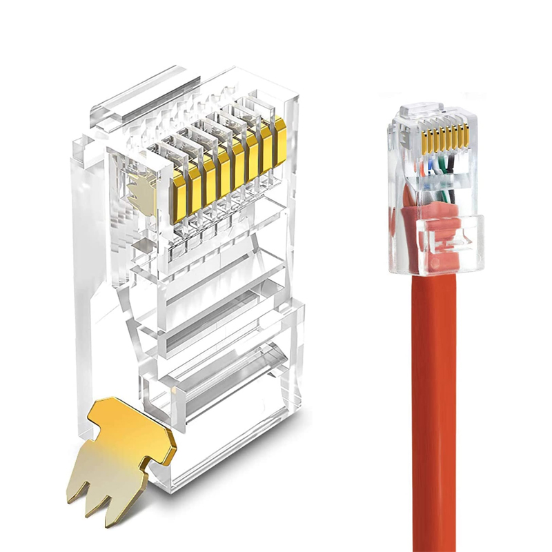 Cat5e UTP 8P8C RJ45 Modular Plug 1-Piece