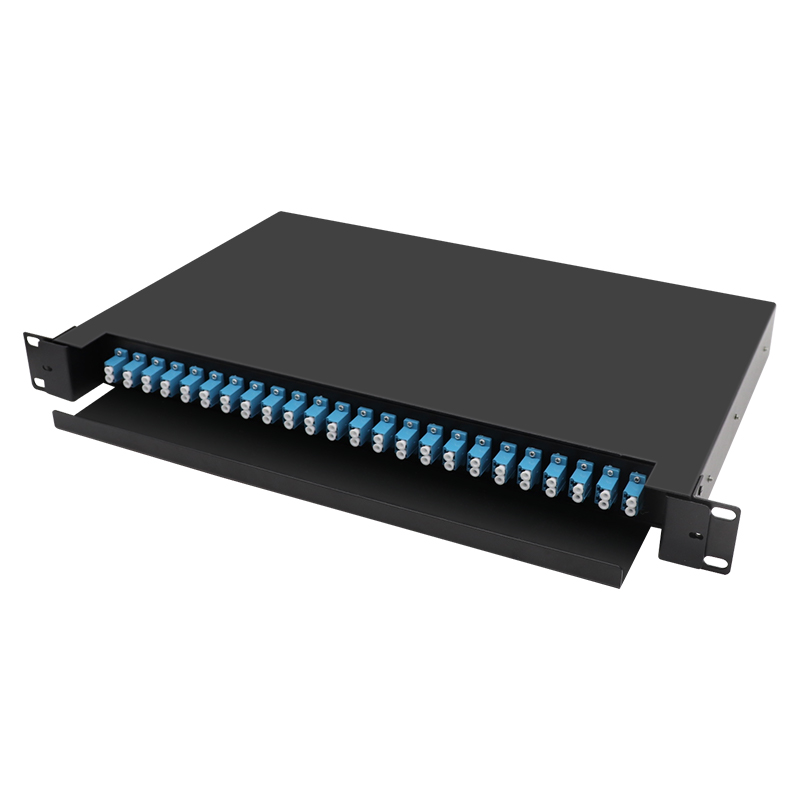 24 Port 48 Core LC UPC Jenis Panel Patch Duplex