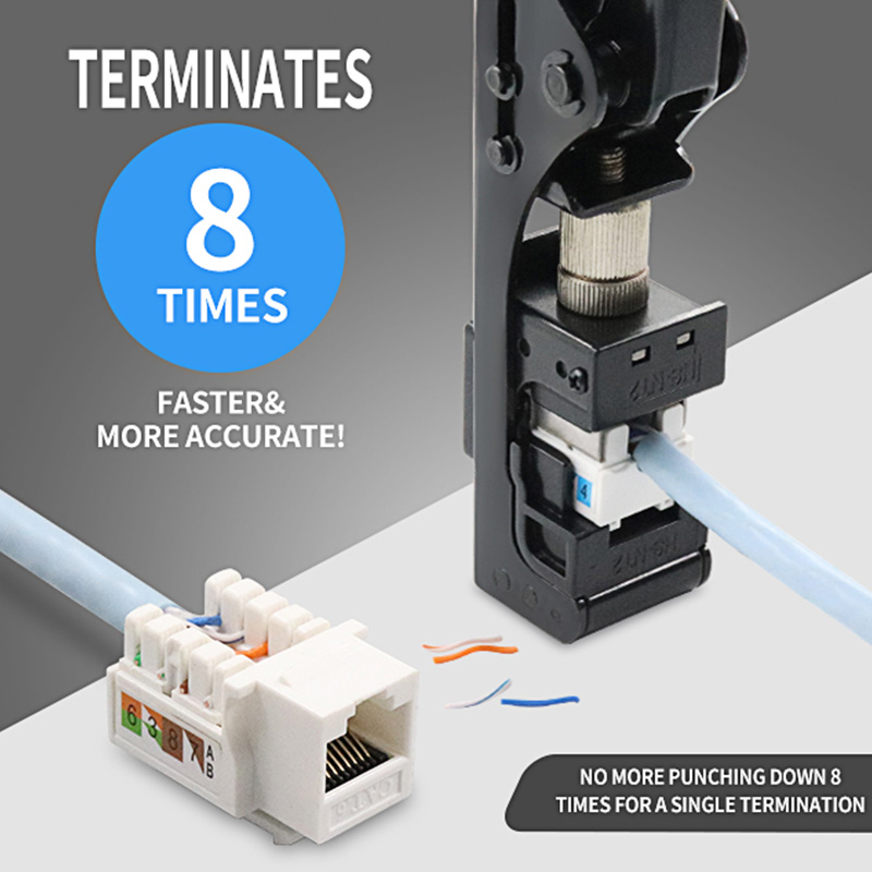 RJ45 Keystone Jack Punch Down Speed ​​Terminasi Alat untuk 90 derajat PX-T-FN