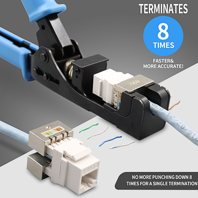 RJ45 Keystone Jack Punch Down Speed ​​Terminasi Alat untuk 180 derajat PX-T-DS