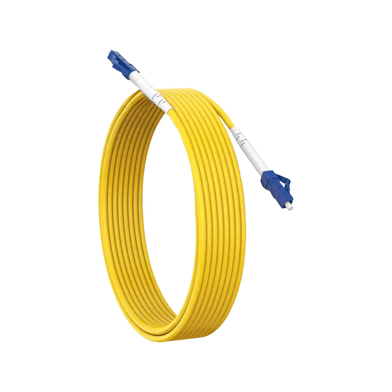 Apa struktur internal dari mode tunggal LC UPC ke LC UPC Simplex Patch Cord 2.0mm?